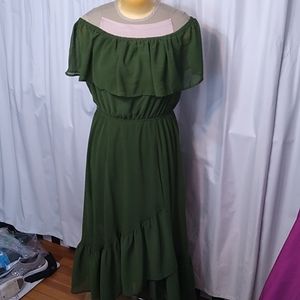 A Beautiful Soul gauze off-shoulder dress - size XL, never worn